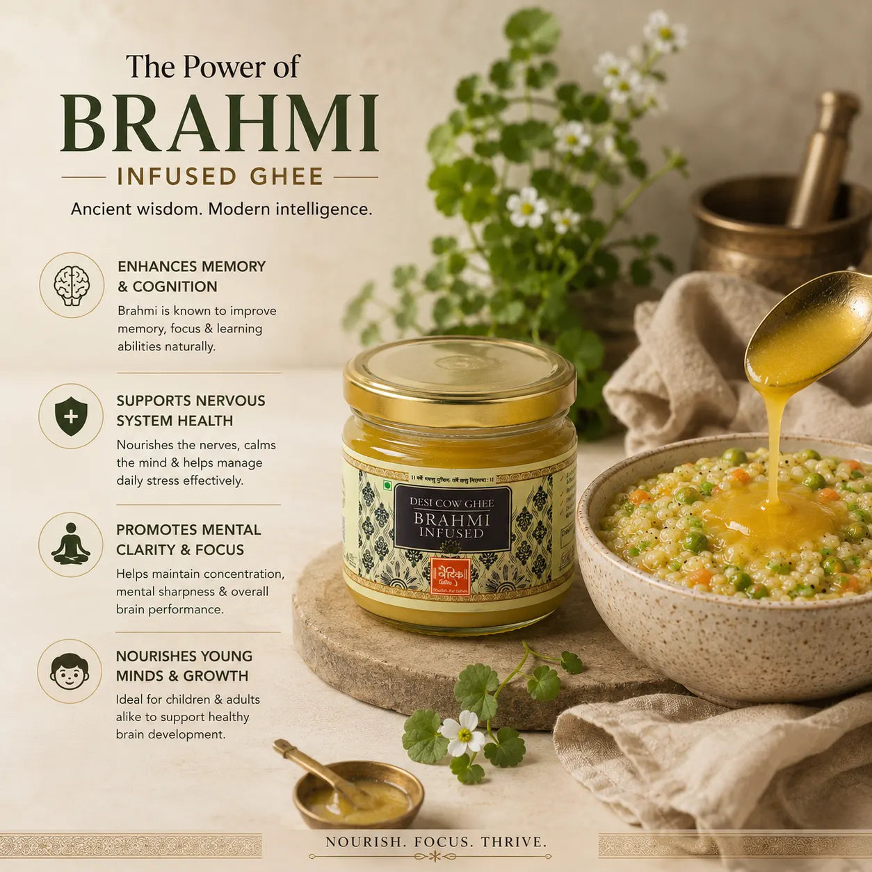 Brahmi Infused Ghee