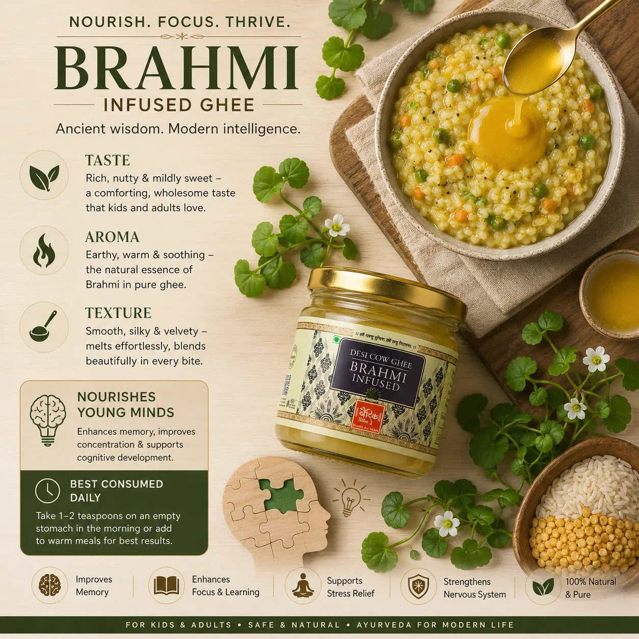 Brahmi Infused Ghee