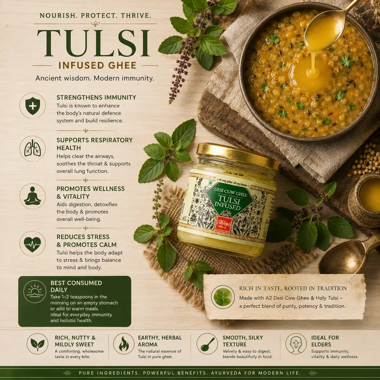 Tulsi Infused Ghee
