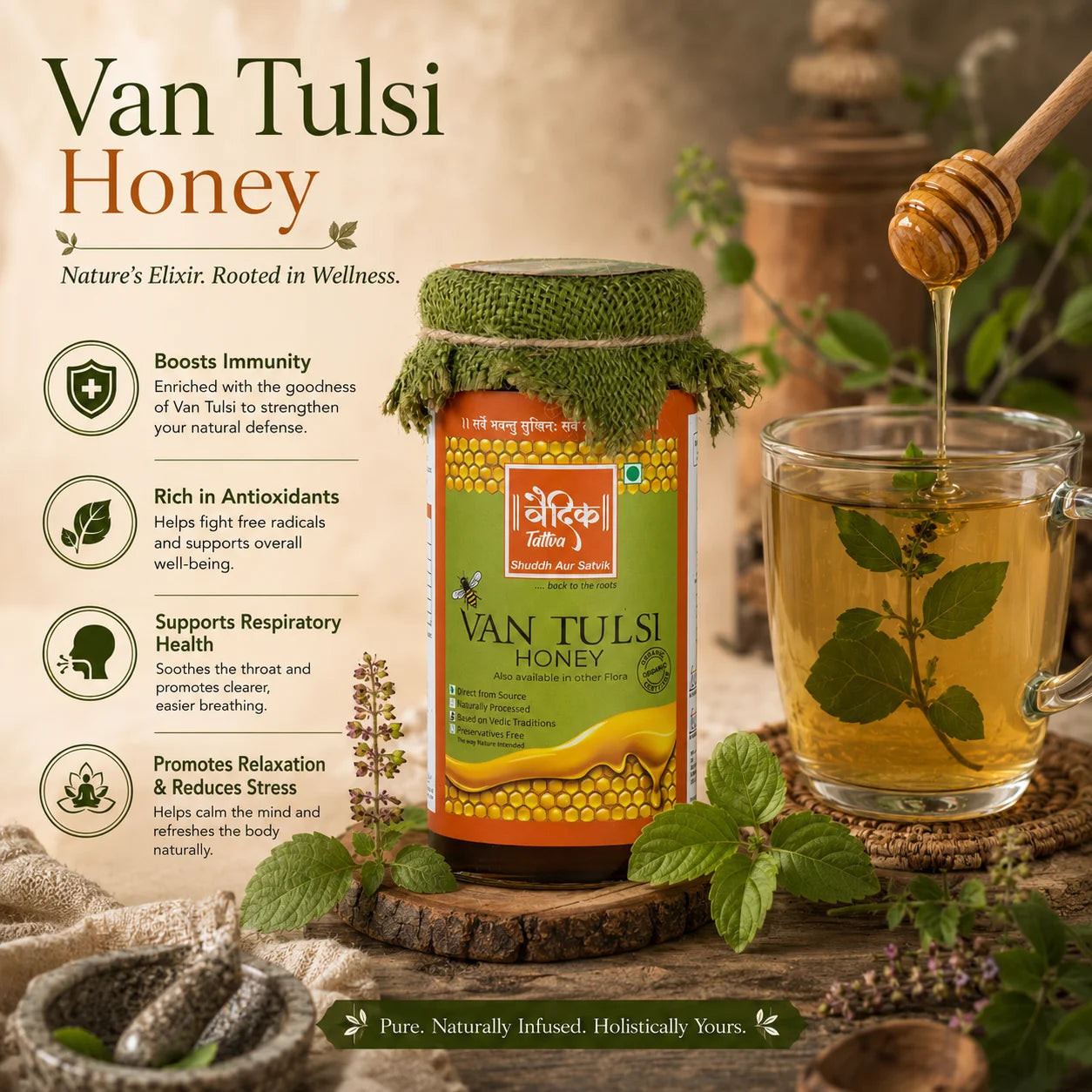Van Tulsi Honey