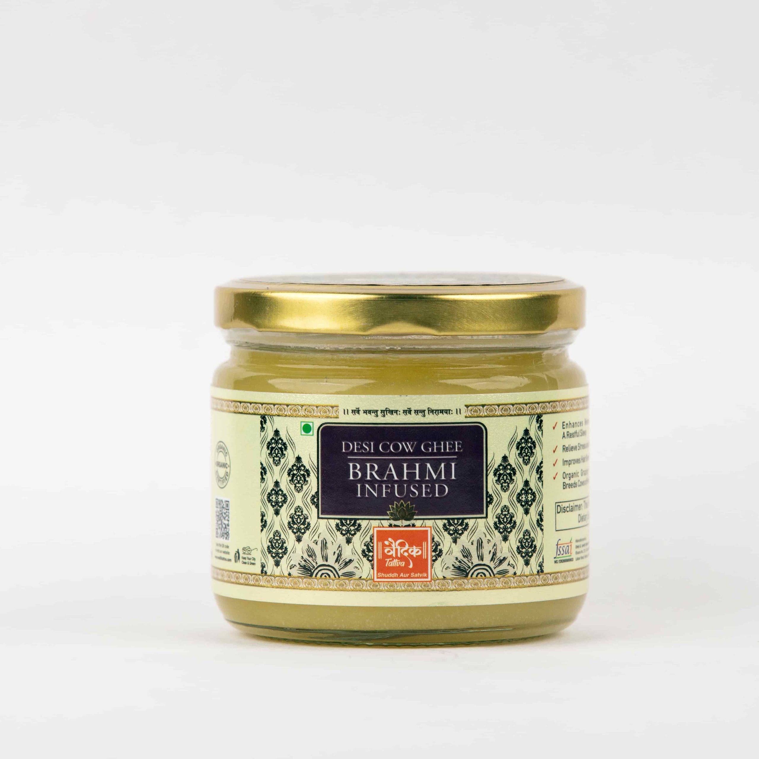 Vedik Tattva Brahmi Infused Ghee - Ayurvedic Brain and Memory Tonic